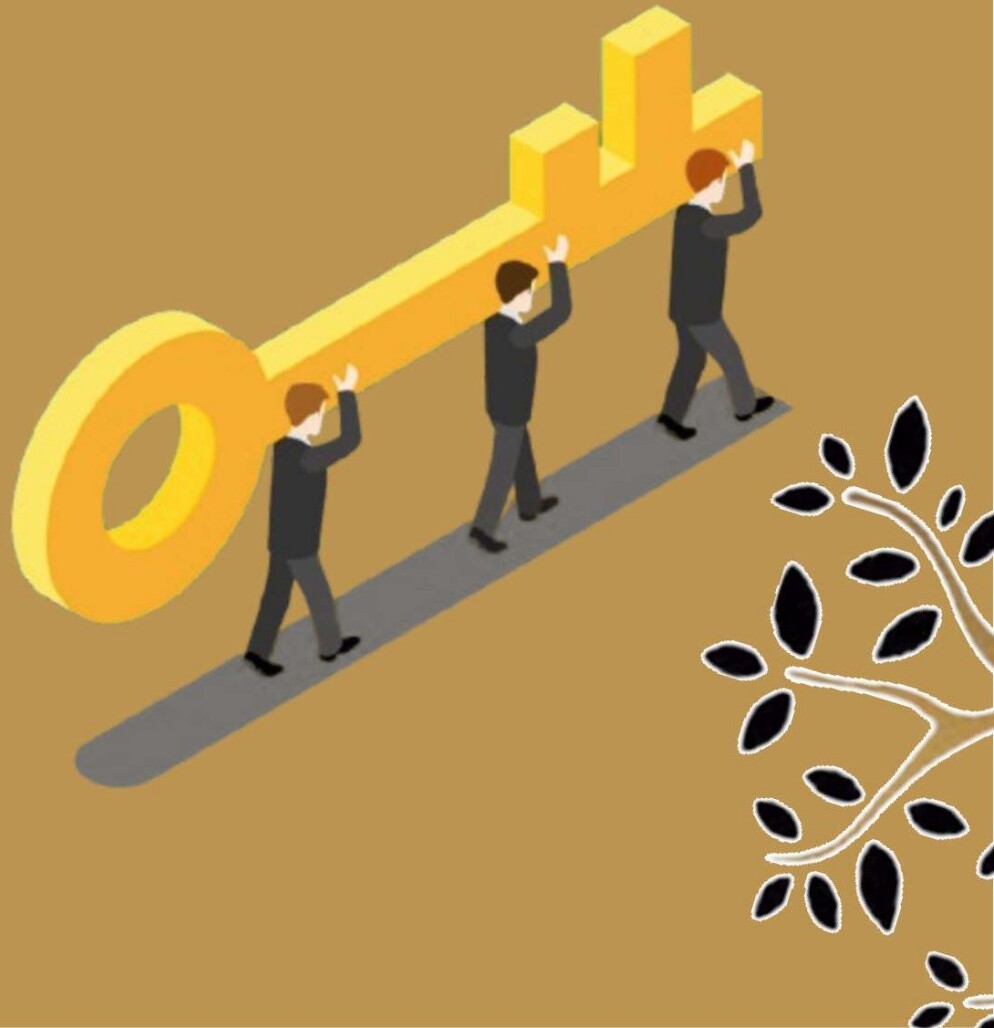 Carrying the golden key of wisdom